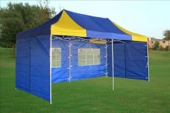 Delta Canopy E Model 10'x20' Blue Yellow - Pop Up Tent Pop Up Tents