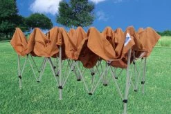 Delta Canopy F Model 10'x20' Burnt Orange - Pop Up Tent Pro