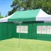 Delta Canopy Pop Up Tents F Model 10'x20' Green White - Pop Up Tent Pro