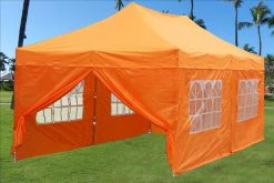 Delta Canopy E Model 10'x20' Orange - Pop Up Tent Pop Up Tents