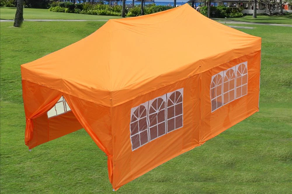 Delta Canopy E Model 10'x20' Orange - Pop Up Tent Pop Up Tents 1 Delta Canopy E Model 10'x20' Orange - Pop Up Tent Pop Up Tents