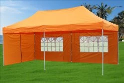 Delta Canopy F Model 10'x20' Orange - Pop Up Tent Pro Pop Up Tents