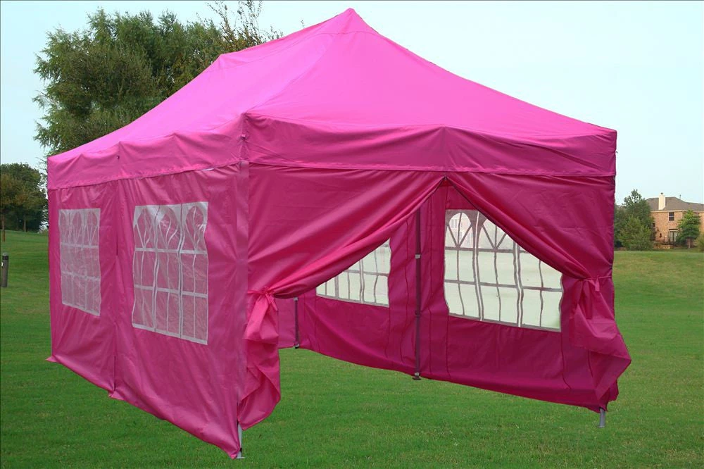 Delta Canopy Pop Up Tents E Model 10'x20' Pink - Pop Up Tent 1 Delta Canopy Pop Up Tents E Model 10'x20' Pink - Pop Up Tent