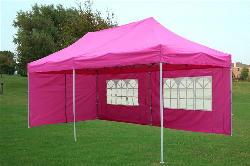 Delta Canopy Pop Up Tents E Model 10'x20' Pink - Pop Up Tent 3 Delta Canopy Pop Up Tents E Model 10'x20' Pink - Pop Up Tent