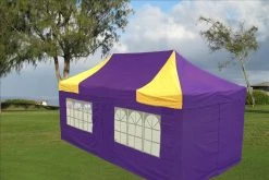 Delta Canopy E Model 10'x20' Purple Yellow - Pop Up Tent Pop Up Tents