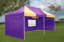Delta Canopy E Model 10'x20' Purple Yellow - Pop Up Tent Pop Up Tents