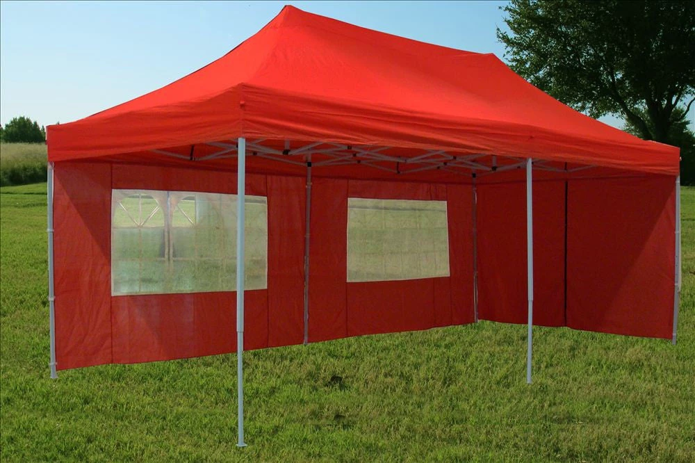 Delta Canopy E Model 10'x20' Red - Pop Up Tent Pop Up Tents 2 Delta Canopy E Model 10'x20' Red - Pop Up Tent Pop Up Tents