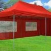 Delta Canopy Pop Up Tents F Model 10'x20' Red - Pop Up Tent Pro