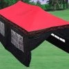 Delta Canopy F Model 10'x20' Red Flame - Pop Up Tent Pro