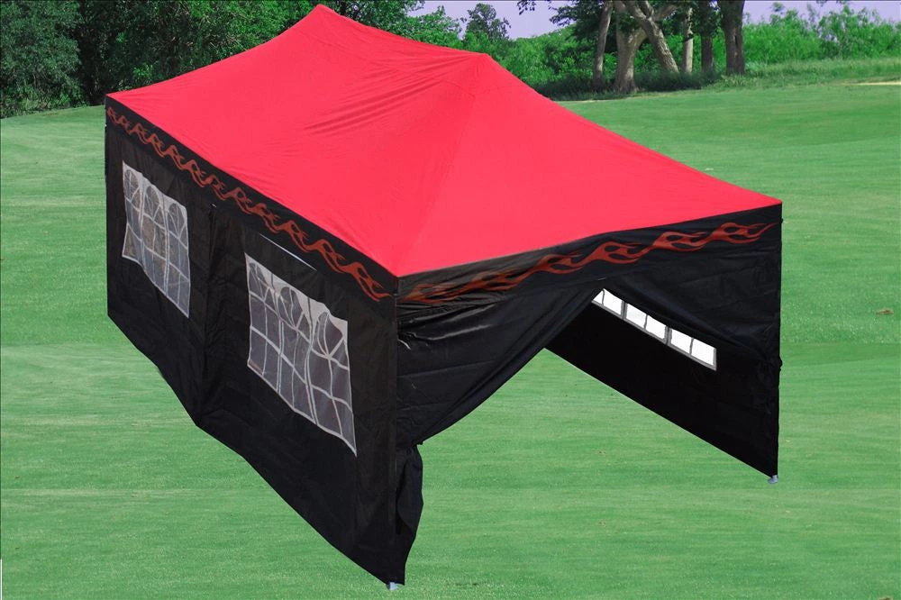 Delta Canopy F Model 10'x20' Red Flame - Pop Up Tent Pro 1 Delta Canopy F Model 10'x20' Red Flame - Pop Up Tent Pro