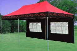 Delta Canopy F Model 10'x20' Red Flame - Pop Up Tent Pro