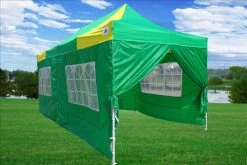 Delta Canopy F Model 10'x20' Green Yellow - Pop Up Tent Pro Pop Up Tents