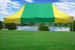 Delta Canopy F Model 10'x20' Green Yellow - Pop Up Tent Pro Pop Up Tents