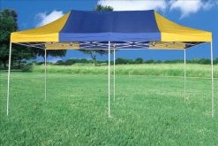 Delta Canopy Pop Up Tents F Model 10'x20' Blue Yellow - Pop Up Tent Pro