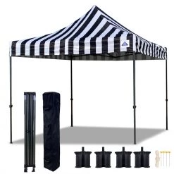 Delta Canopy Pop Up Tents D Model 10'x10' - Pop Up Tent Canopy Shelter Shade With Weight Bags And Storage Bag
