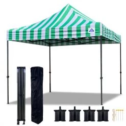 Delta Canopy Pop Up Tents D Model 10'x10' - Pop Up Tent Canopy Shelter Shade With Weight Bags And Storage Bag
