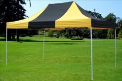 Delta Canopy Pop Up Tents F Model 10'x15' Black Yellow - Pop Up Tent Pro