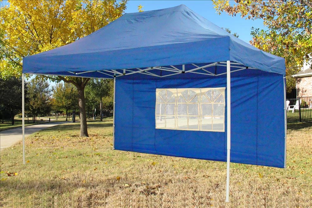 Delta Canopy E Model 10'x15' Blue - Pop Up Tent 3 Delta Canopy E Model 10'x15' Blue - Pop Up Tent