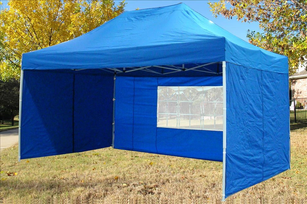 Delta Canopy E Model 10'x15' Blue - Pop Up Tent 2 Delta Canopy E Model 10'x15' Blue - Pop Up Tent