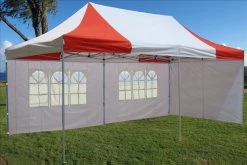 Delta Canopy E Model 10'x20' Red White - Pop Up Tent 11 Delta Canopy E Model 10'x20' Red White - Pop Up Tent