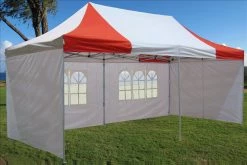 Delta Canopy E Model 10'x20' Red White - Pop Up Tent