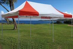 Delta Canopy E Model 10'x20' Red White - Pop Up Tent 10 Delta Canopy E Model 10'x20' Red White - Pop Up Tent