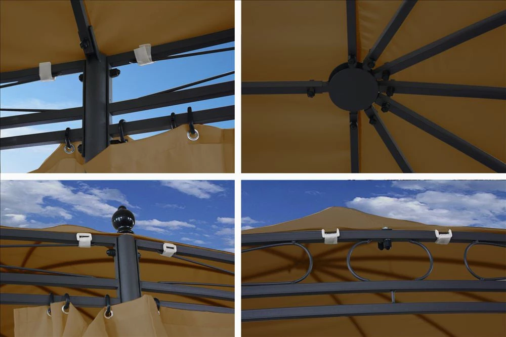 Delta Canopy Patio And Garden Gazebo Canopy 11'x17' 3 Delta Canopy Patio And Garden Gazebo Canopy 11'x17'