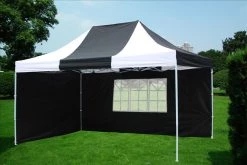 Delta Canopy E Model 10'x15' Black White - Pop Up Tent