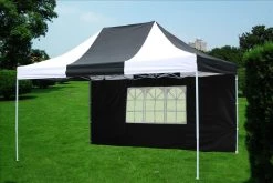 Delta Canopy E Model 10'x15' Black White - Pop Up Tent