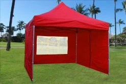 Delta Canopy E Model 10'x10' Red - Pop Up Tent Pop Up Tents