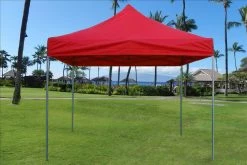 Delta Canopy E Model 10'x10' Red - Pop Up Tent Pop Up Tents