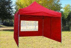 Delta Canopy Pop Up Tents F Model 10'x10' Red - Pop Up Tent Pro