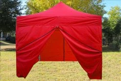 Delta Canopy Pop Up Tents F Model 10'x10' Red - Pop Up Tent Pro