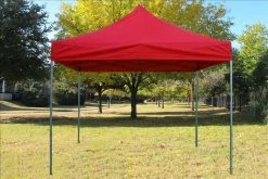 Delta Canopy Pop Up Tents F Model 10'x10' Red - Pop Up Tent Pro