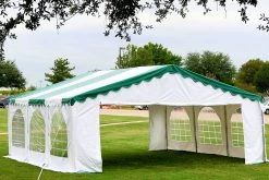 Delta Canopy Party Tents Budget PVC Party Tent 20'x20' - Blue, Green, Red, Sand, Yellow