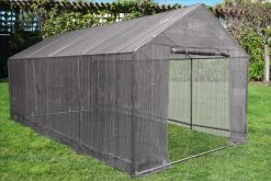 Delta Canopy Greenhouses Greenhouse 20'x10'+Sun Shade Cover - Triangle Top