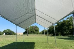 Delta Canopy Carports PE Carport Shelter - 20'x10' Light Grey