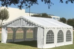 Delta Canopy Party Tents Budget PVC Party Tent 20'x16' - White