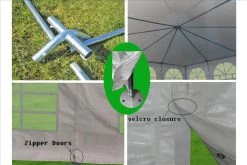 Delta Canopy PVC Pagoda Party Tent 20'x20' - White Party Tents