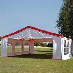 Delta Canopy Party Tents Budget PVC Party Tent 20'x20' - Blue, Green, Red, Sand, Yellow