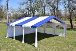 Delta Canopy Party Tents Budget PVC Party Tent 20'x20' - Blue, Green, Red, Sand, Yellow