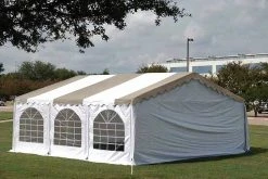 Delta Canopy Party Tents Budget PVC Party Tent 20'x20' - Blue, Green, Red, Sand, Yellow