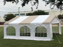 Delta Canopy Party Tents Budget PVC Party Tent 20'x20' - Blue, Green, Red, Sand, Yellow