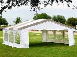 Delta Canopy Party Tents Budget PVC Party Tent 20'x20' - Blue, Green, Red, Sand, Yellow