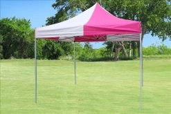 Delta Canopy F Model 10'x10' Pink White - Pop Up Tent Pro Pop Up Tents