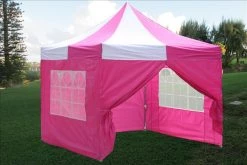 Delta Canopy Pop Up Tents E Model 10'x10' Pink White - Pop Up Tent