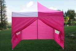 Delta Canopy Pop Up Tents E Model 10'x10' Pink White - Pop Up Tent