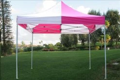 Delta Canopy Pop Up Tents E Model 10'x10' Pink White - Pop Up Tent