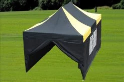 Delta Canopy Pop Up Tents E Model 10'x15' Black Yellow - Pop Up Tent