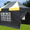 Delta Canopy Pop Up Tents E Model 10'x15' Black Yellow - Pop Up Tent